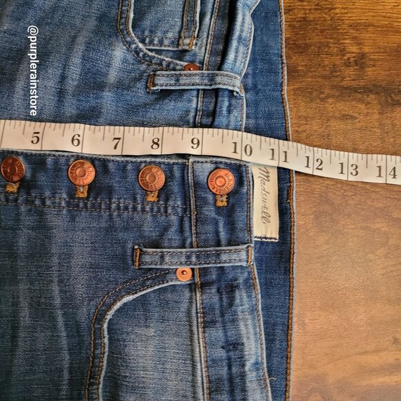 Madewell Jeans Size 28 Skinny 10" High Rise Tummy Control Rosecliff Wash H6319 - Picture 10 of 13